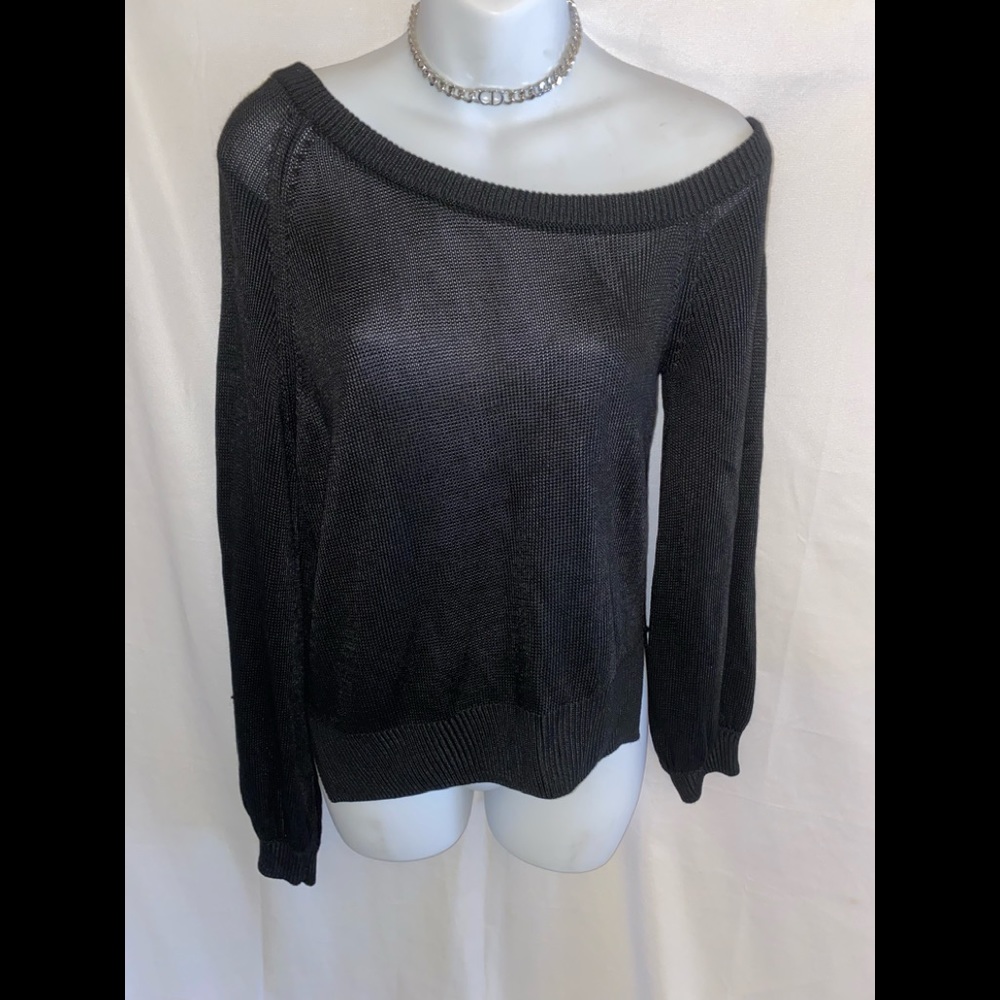 Michelle Mason black Sweater Top - Picture 3 of 9